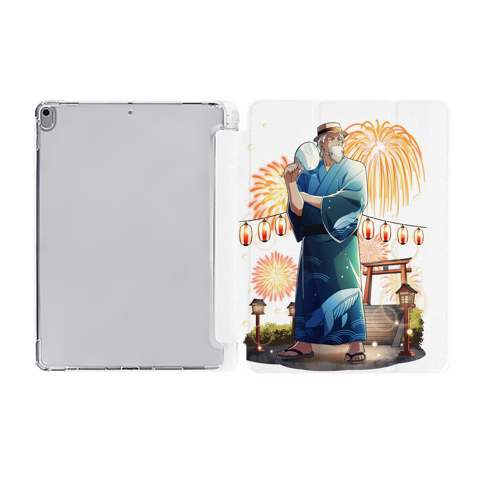 （画像用） 文豪ストレイドッグス Bungo Stray Dogs IPad ケース ペン収納付き 三つ折りスタンド PUレザー×シリコン 対応機種9.5/10.5/10.9インチ